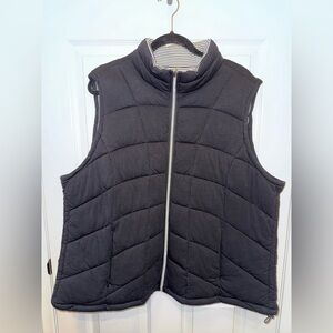 Women's Black Quilted Vest